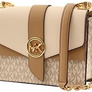 Michael Kors Beige and Brown Crossbody Bag